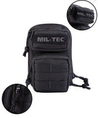 Black Keyholder Assault Pack – Mini Rucsac Tactic Breloc cu Compartimente Funcționale