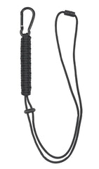 Black Paracord Lanyard – Șnur Tactic Negru cu Carabinieră Mare și Fir Paracord de 260 cm