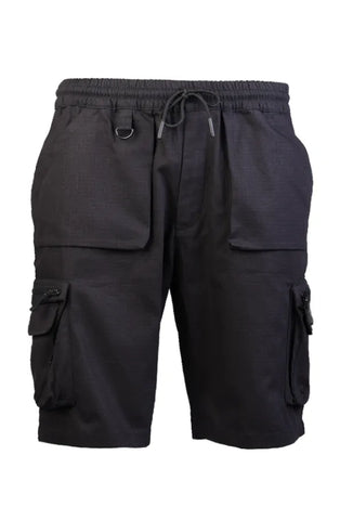 Black Urban Explorer Shorts – Pantaloni Scurți Ripstop din Bumbac