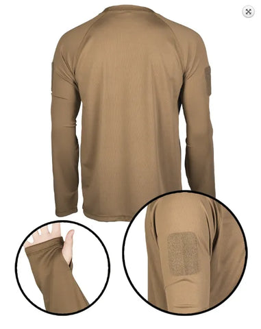 Bluza Tactical Long Sleeve Shirt Quick Dry Dark Coyote