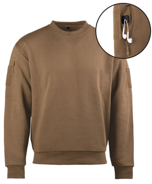 Bluza Tactical Rundhals Dark Coyote
