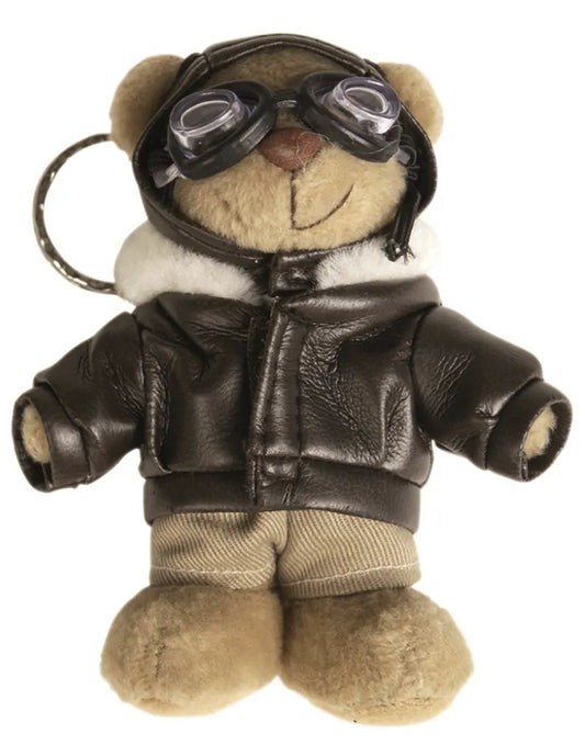 Breloc „Teddy Pilot” – Ursuleț Aviator din Poliester, 11x9 cm