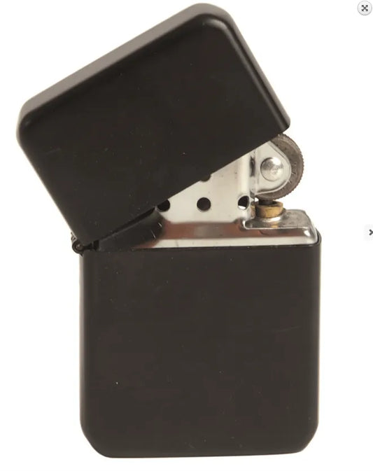 Brichetă US Black – Reîncărcabilă, Metalică, Design Clasic cu Finisaj Negru Mat