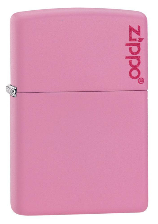 Bricheta originala Zippo Classic Pink Matte Zippo Logo