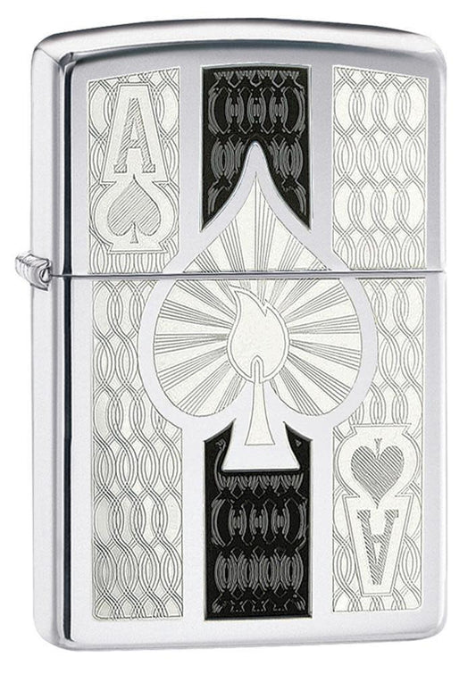 Bricheta originala Zippo Intricate Spade Design