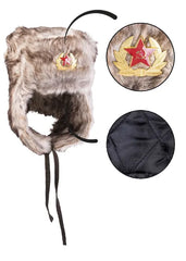 Căciulă Rusească de Iarnă Maro „Shapka” – Căldură Clasică în Stil Sovietic