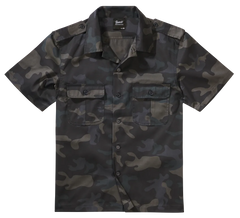 Camasa Maneca Scurta Brandit Us Camuflaj Dark Camo