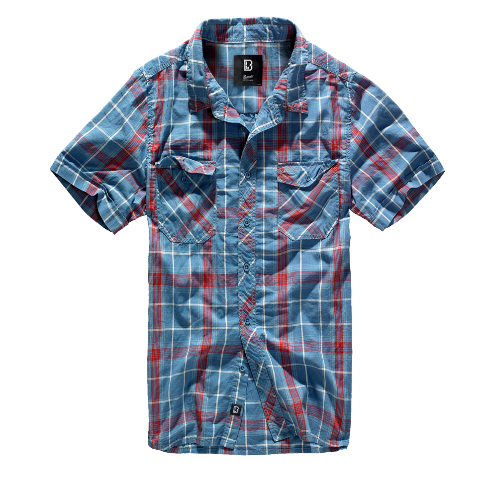 Camasa Roadstar Short Sleeve Red/Blue Brandit - Stil si Durabilitate