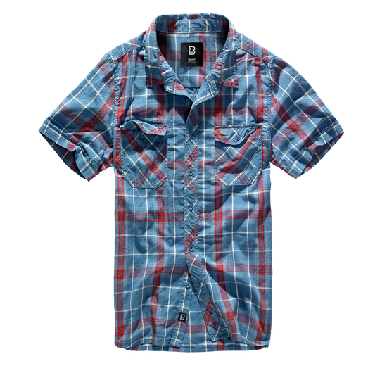 Camasa Roadstar Short Sleeve Red/Blue Brandit - Stil si Durabilitate