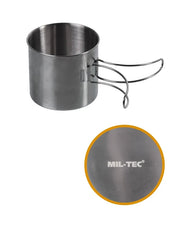 Cană din Oțel Inoxidabil 600 ml cu Mânere Tip Sârmă – Ușoară, Compactă, Rezistentă