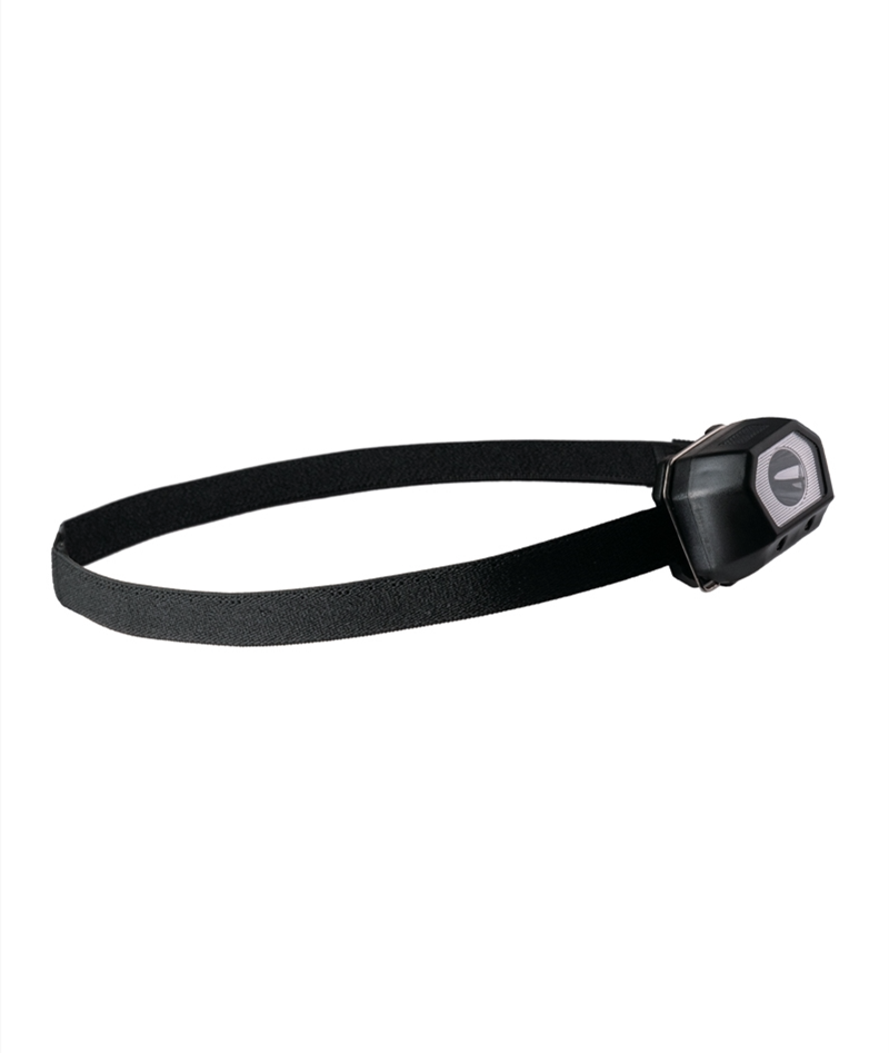 Lampă Frontală LED Reîncărcabilă Black, 80 Lumeni, 4 Funcții (alb/roșu stroboscopic)