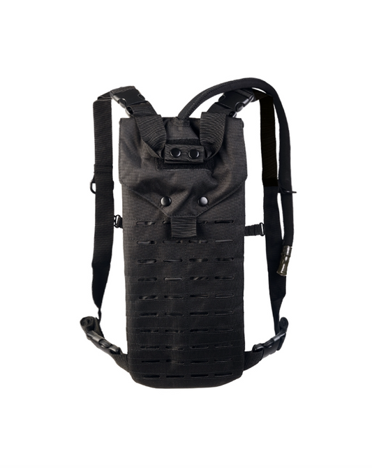 Rucsac Negru Laser-Cut cu Sistem de Hidratare Integrat – 2,5L, MOLLE, Curele Detasabile