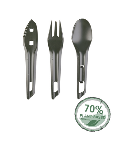 Set Tacâmuri Outdoor Wildo® THE OCYs™ – 3 piese, 70% Material Pe Bază de Plante, Made in Sweden