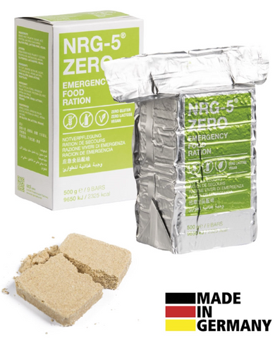 Rație de Urgență NRG-5 ZERO – 500g, Fără Gluten, Vegană, 15 Ani Durată de Viață