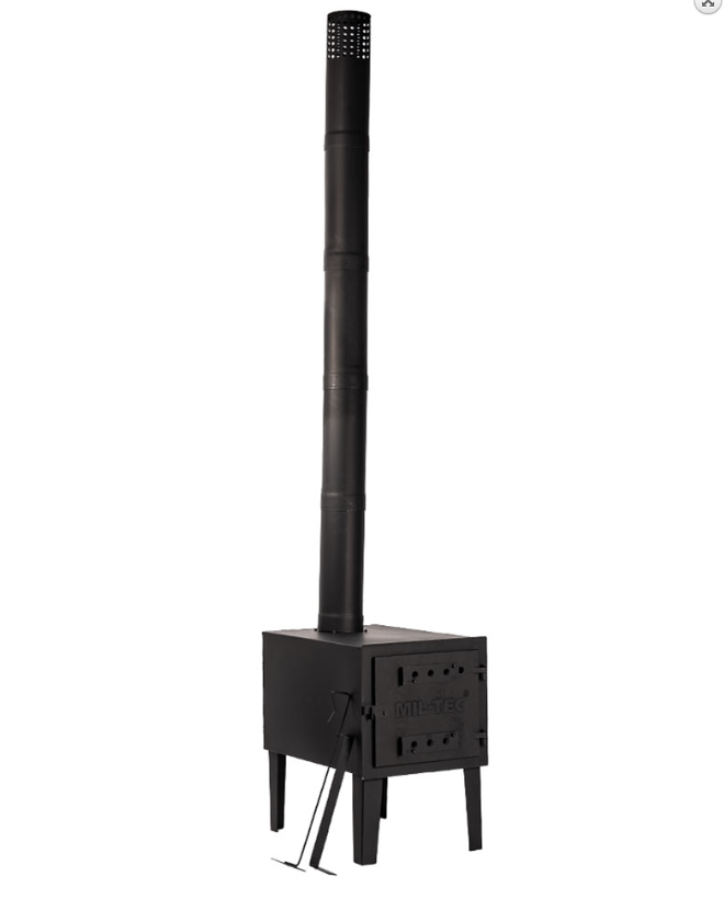 Sobă de Cort Completă MIL-TEC® – 31,7 kg, Dimensiuni Mari, Putere Maximă pentru Teren