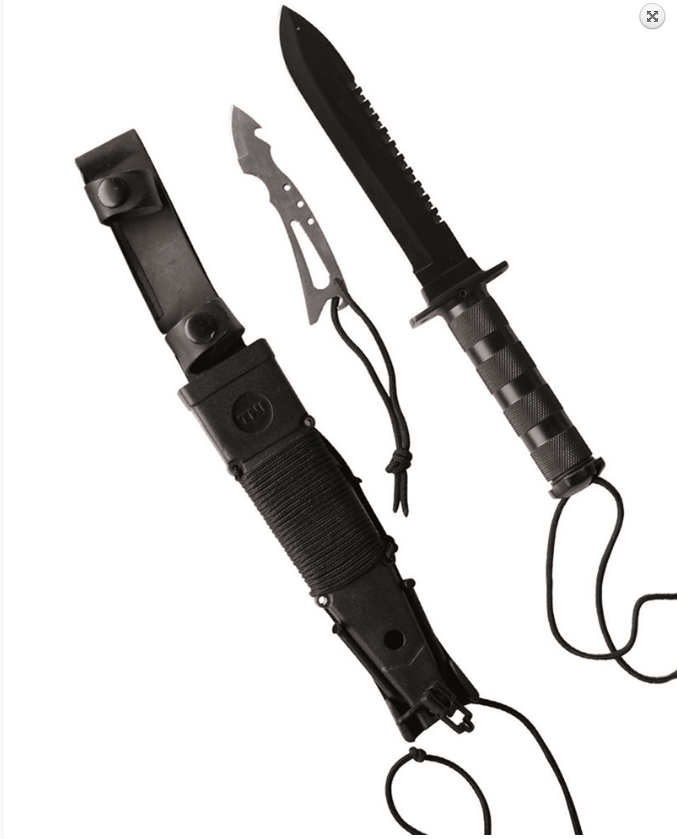 SURVIVAL KNIFE – Cuțit de Supraviețuire cu Trusă Completă și Lamă din Oțel Inoxidabil
