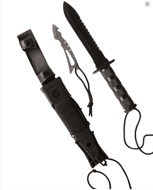 SURVIVAL KNIFE – Cuțit de Supraviețuire cu Trusă Completă și Lamă din Oțel Inoxidabil