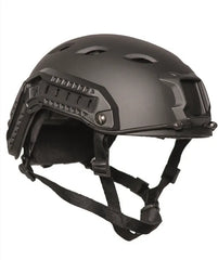 Cască Tactică US „FAST” Neagră cu Șine – Repro Realistă pentru Cosplay, Filmări sau Costume Tactice