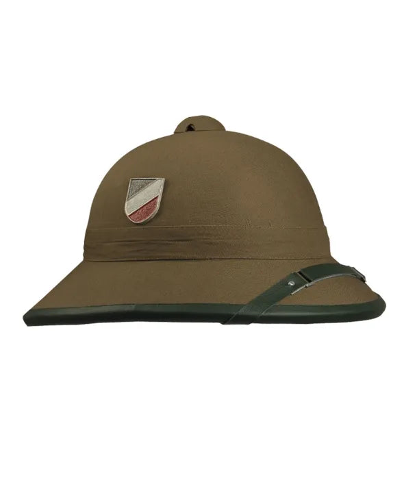 Cască Tropicală WWII cu Ochelari – Reproducere Afrika Korps cu Detalii Autentice