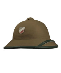 Cască Tropicală WWII cu Ochelari – Reproducere Afrika Korps cu Detalii Autentice