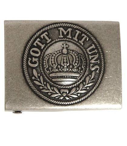 Cataramă de Centură „Gott mit uns” – Alamă, Culoare Field Grey, Stil Militar German Reprodus
