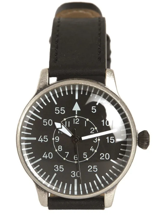Ceas Militar Pilot Retro Cu Cadran Negru