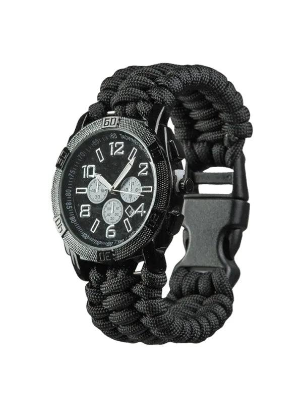 Ceas Paracord Uhr Black
