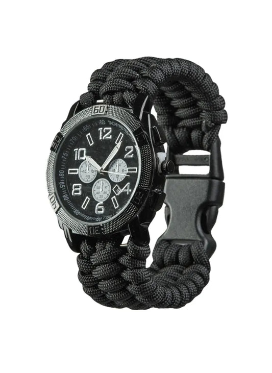 Ceas Paracord Uhr Black