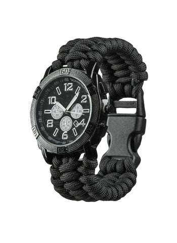 Ceas Paracord Uhr Black