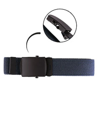 Centură Web Bleumarin cu Cataramă Neagră – Sobrietate Tactică, Confort Reglabil și Design Urban