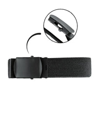 Centură Web Neagră 38 mm cu Cataramă Mată – Discreție Tactică, Putere și Stil Funcțional