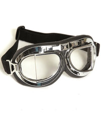 Chrom PLA. Royal Air Force Aviator Goggles – Ochelari Piloți RAF, Variantă Cromată