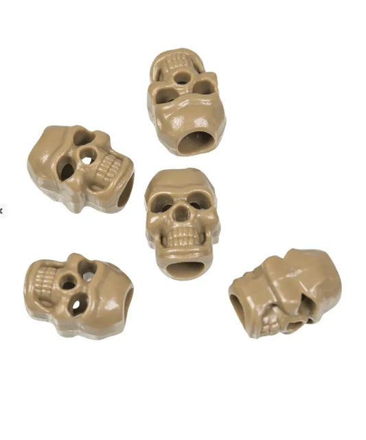 Coyote Cord Stopper Skull – Set de Opritoare de Șnur Coyote în Formă de Craniu
