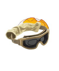 Coyote Safety Goggles Swiss Eye® F-TAC – Ochelari Tactici Ușori și Ultra-Protectori