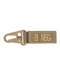 Coyote Tactical Keyholder – Grupa Sanguină B Negativ (Set 5 buc.)