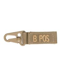 Coyote Tactical Keyholder – Grupa Sanguină B Pozitiv (Set 5 buc.)
