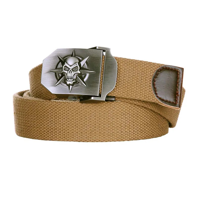 Curea Web Belt Style 5 Skull/Star Coyote
