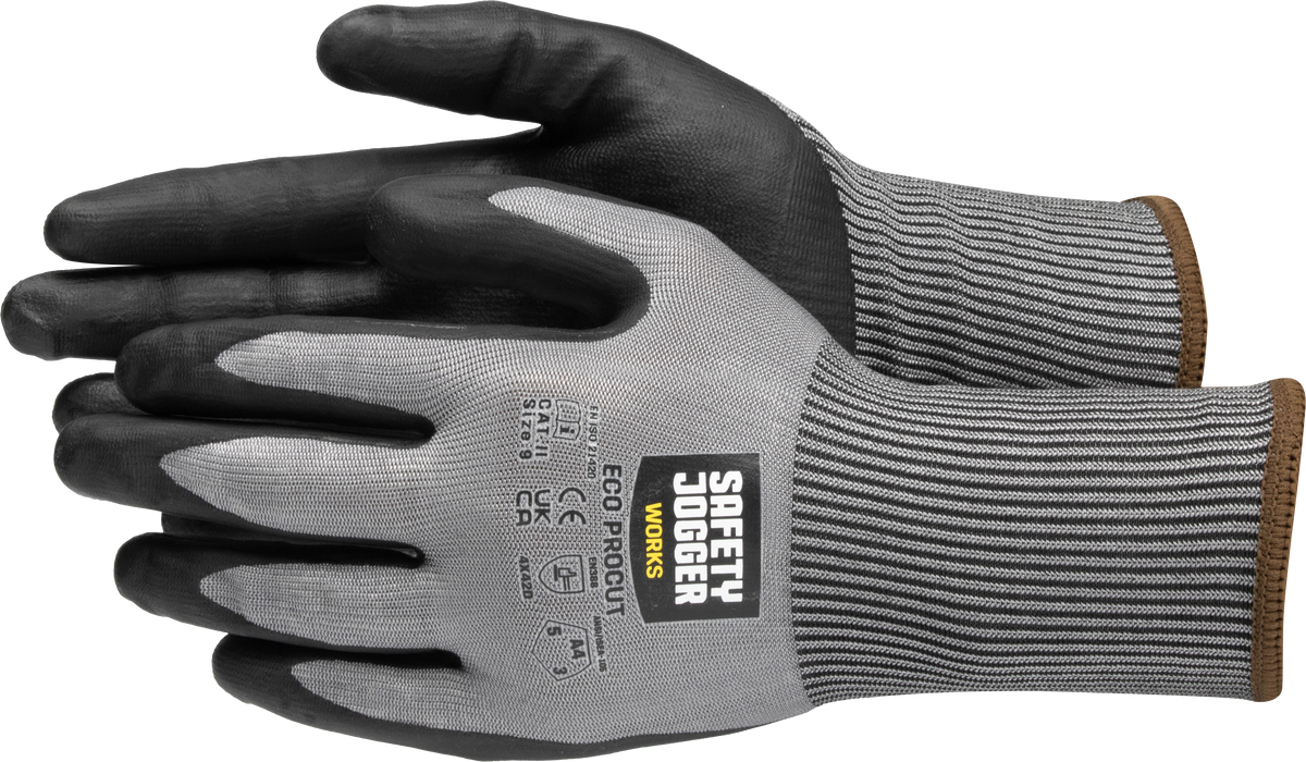 Mănuși Eco Procut Safety Jogger Gri – Rezistență la Tăiere Nivel 5, Calibru 18 - poza 2