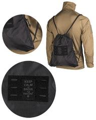 Geantă Sport Neagră HEXTAC® – 7L, Tactică, Ușoară, cu Sistem Laser-Cut și Buzunare Laterale