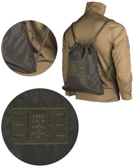 Geantă Sport OD HEXTAC® – 7L, Design Tactic, Ultra-Ușoară, cu Buzunare Laterale și Sistem Laser-Cut