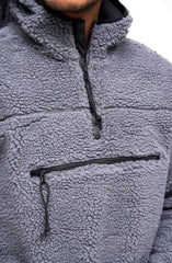 Hanorac Teddyfleece Worker Pullover Anthracite