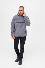 Hanorac Teddyfleece Worker Pullover Anthracite