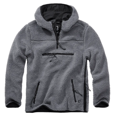Hanorac Teddyfleece Worker Pullover Anthracite