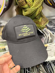 Patch Military Shop Romania Black 8 x 5 cm