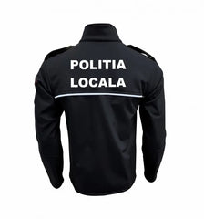 Jacheta Softshell Politia Locala Cu Gluga si Mesada