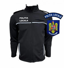 Jacheta Softshell Politia Locala Cu Gluga si Mesada