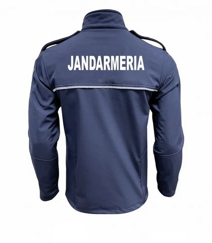 Jacheta Softshell Unisex Jandarmeria Romana cu Mesada si Gluga