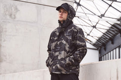 Jacheta Windbreaker Cu Fermoar Darkcamo