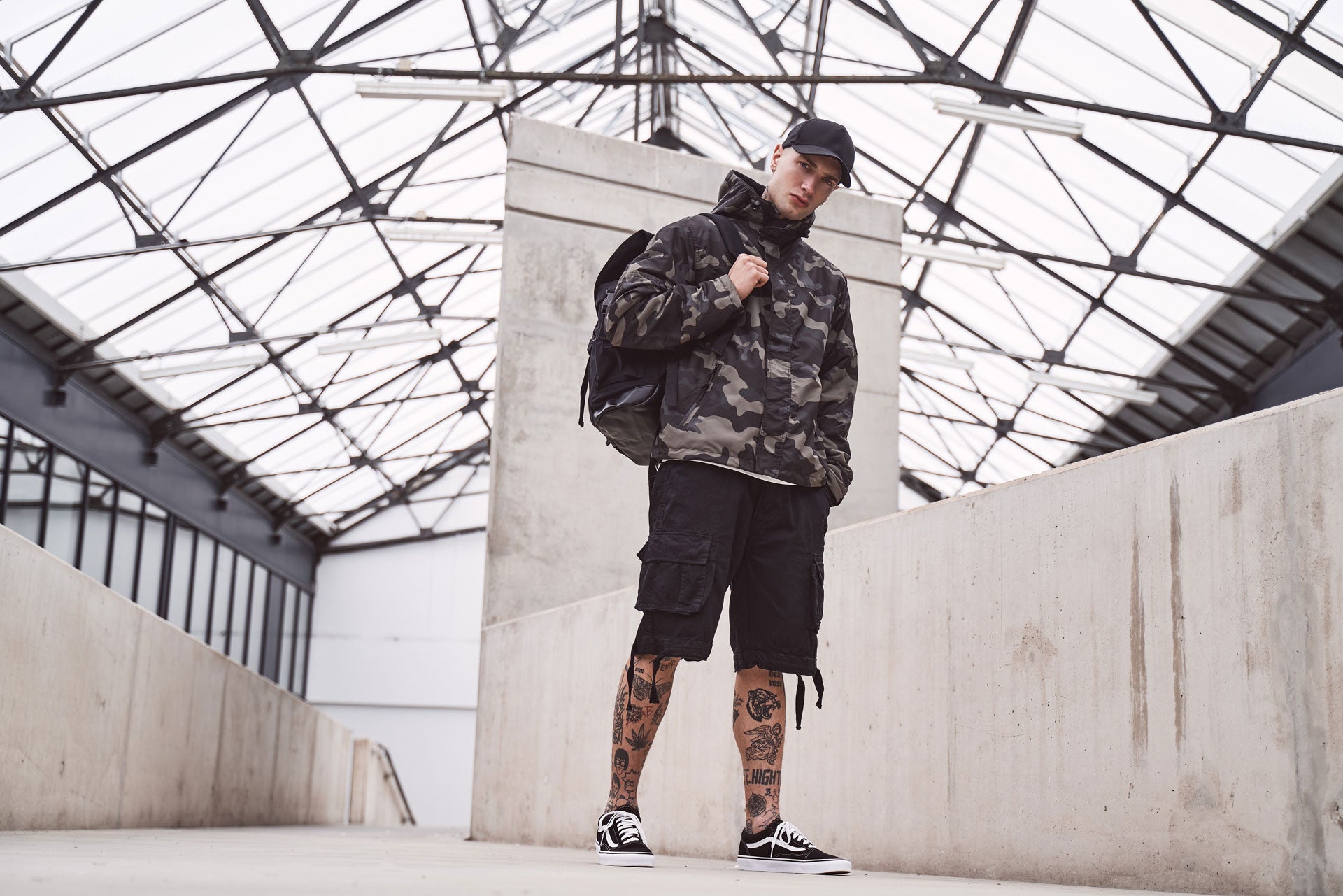 Jacheta Windbreaker Cu Fermoar Darkcamo