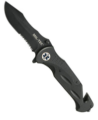 MEDICAL POCKET KNIFE 440/G10 – Briceag Tactic de Salvare, cu Funcții Medicale și Lamă Lungă